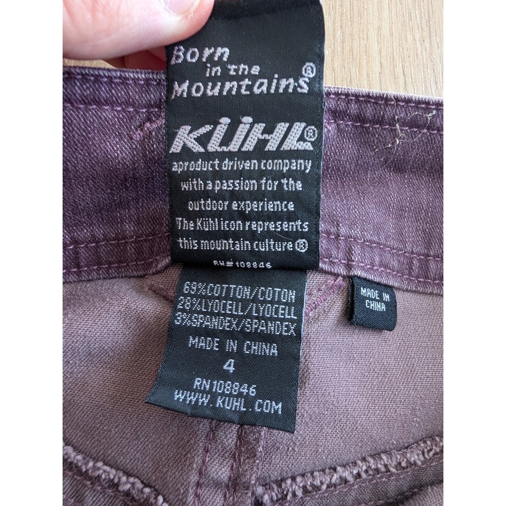 Kuhl Lydia Cord Skirt Womens 4 Purple A-Line Stretch Pockets Casual RARE - Picture 3 of 9